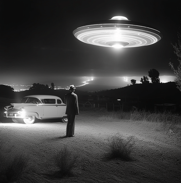 UFOs traveling,